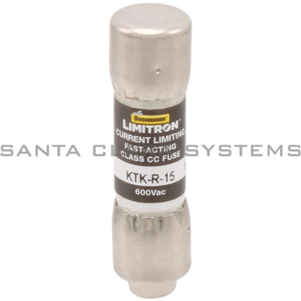 Bussmann KTK-R-15 600V Midget Fuse | 15 A Product Image