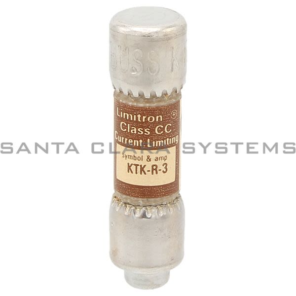 Bussmann KTK-R-3 600V Midget Fuse | 3 A Product Image