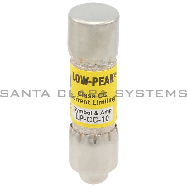 Bussmann LP-CC-10  Low-Peak Class CC current-limiting, time-delay fuses. Timedelay - 12 seconds (minimum) at 200% of rated current Product Image