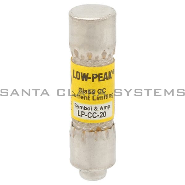 Bussmann LP-CC-20 Low-Peak Class CC current-limiting, time-delay fuses. Timedelay - 12 seconds (minimum) at 200% of rated current Product Image
