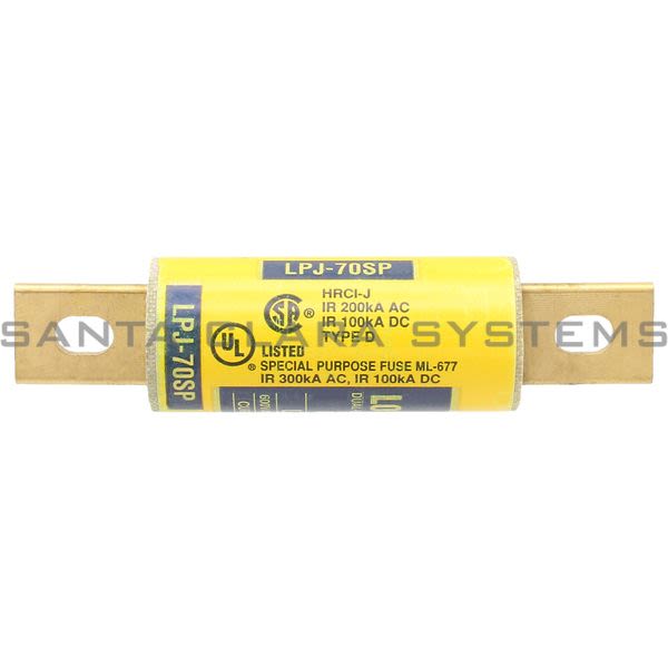 LPJ70SP Bussmann Fuse LowPeak Class J T/D Santa Clara Systems