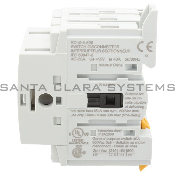 Bussmann RD40-3-508 Disconnect Switch Product Image
