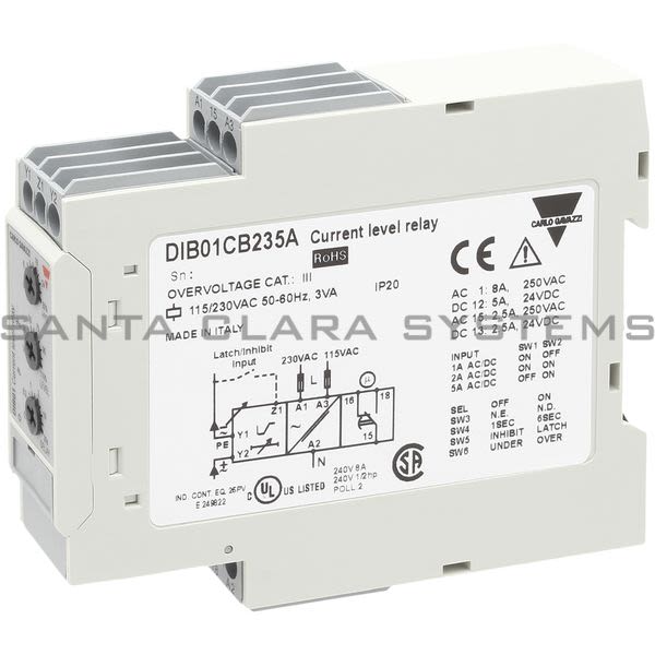 Carlo Gavazzi DIB01CB235A Current Monitoring Relay Product Image