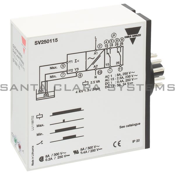 Carlo Gavazzi SV250115 Dual Level Relay Product Image