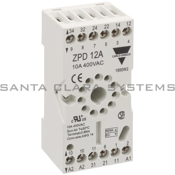 Carlo Gavazzi ZPD12A Relay Socket Product Image