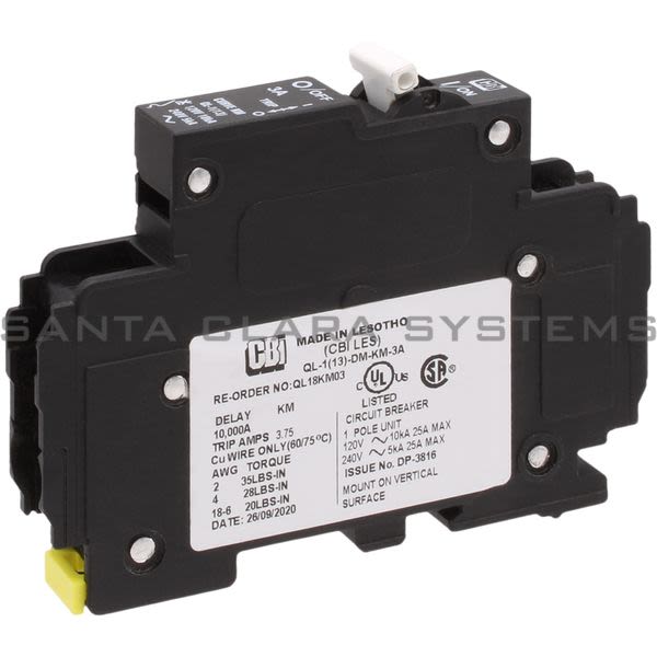 Circuit Breaker Industries QL-1-13-DM-KM-3A Circuit Breaker | QL18KM03 Product Image