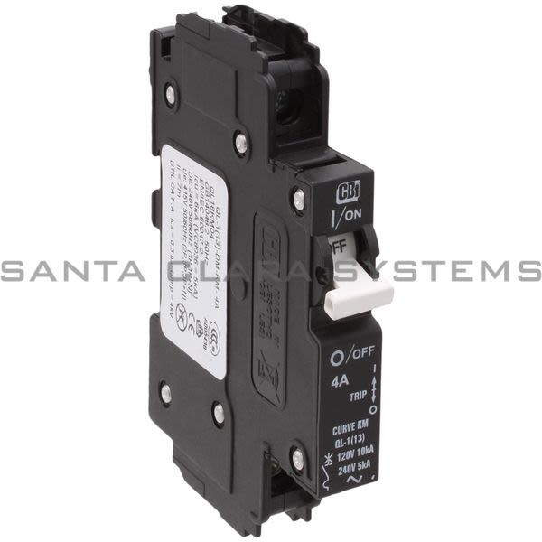 Circuit Breaker Industries QL-1-13-DM-KM-4A Circuit Breaker | QL18KM04 Product Image