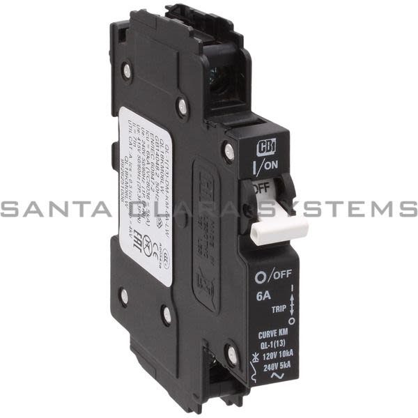Circuit Breaker Industries QL-1-13-DM-KM-6A-LW Circuit Breaker | QL18KM06LW Product Image