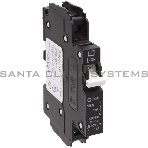Circuit Breaker Industries QY-1-13-DM-U2-15A-B0-LW Circuit Breaker | QY18U215B0LW Product Image