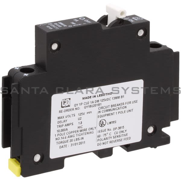 Circuit Breaker Industries QY-1-13-DM-U2-1A-B1 Circuit Breaker Product Image