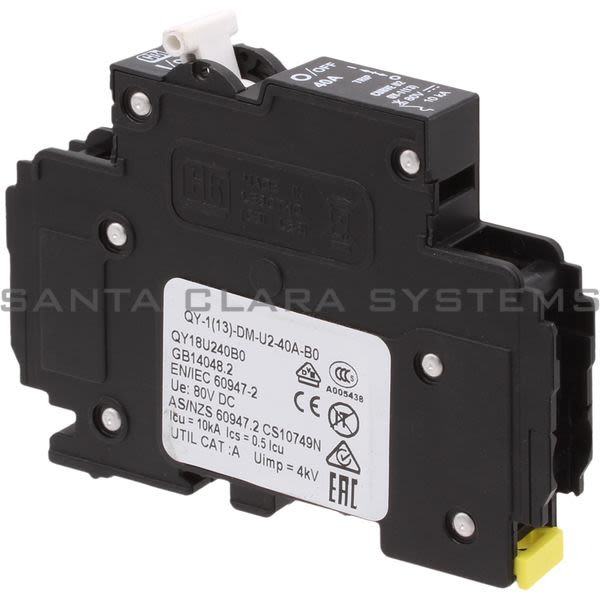 Circuit Breaker Industries QY-1-13-DM-U2-40A-B0 Circuit Breaker | QY18U240B0 Product Image