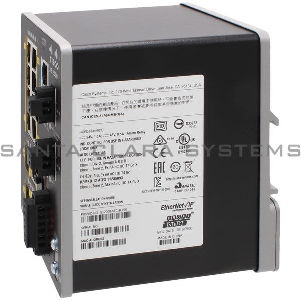 Cisco IE-2000-8TC-B Ethernet Switch Product Image