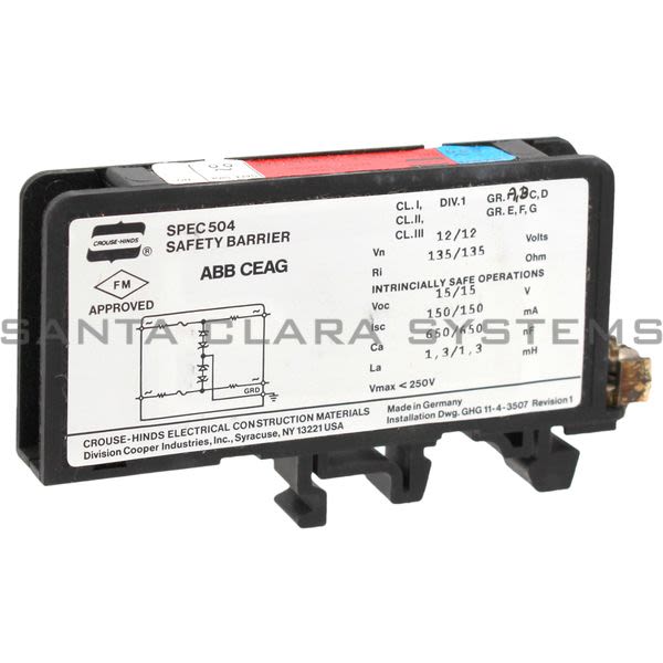 Crouse Hinds 9240M0765 ABB CEAG Spec 504 Safety Barrier Product Image