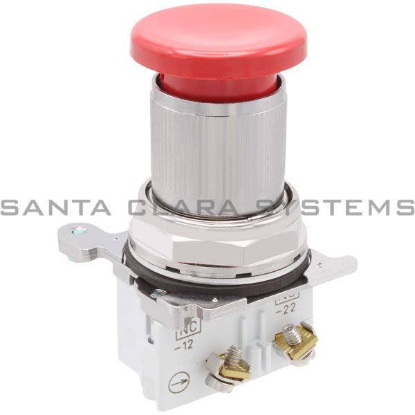Cutler-Hammer 10250ED1043 Push Button | Mushroom Twist-to-Release Red | Eaton Product Image
