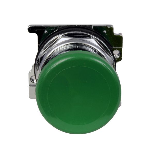 Cutler-Hammer 10250T123  Push Button Mushroom Head Green | Eaton Product Image