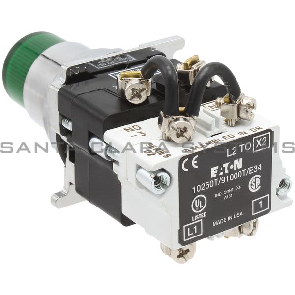 Cutler-Hammer 10250T221LGP06  Pushbutton LED Green Product Image