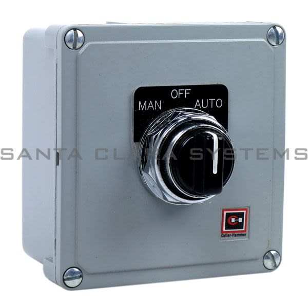 Cutler-Hammer 10250T3524 Enclosed Push Button 3-Position Man/Off/Auto | 10250T-3524 Product Image