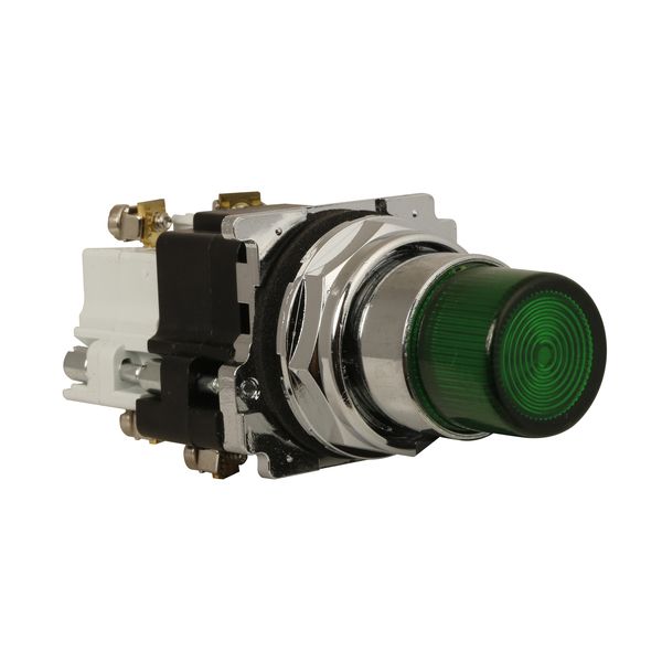 Cutler-Hammer 10250T76G Pushbutton W/Contact 1-N/O 1-N/C Green | 10250T76G Product Image