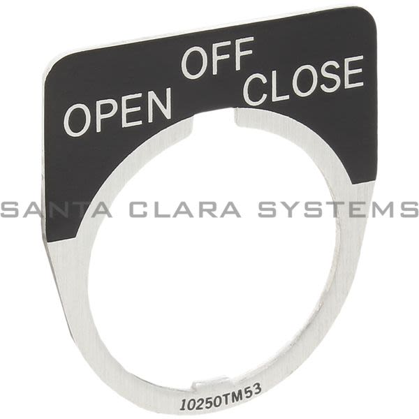 Cutler-Hammer 10250TM53 Legend Plate Black Product Image