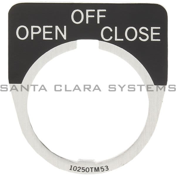 Cutler-Hammer 10250TM53 Legend Plate Black Product Image