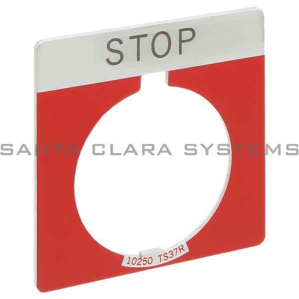 Cutler-Hammer 10250TS34 Legend Plate | Stop Product Image