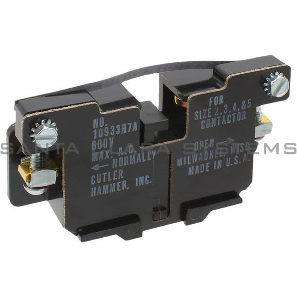 Cutler-Hammer 10933H7 Auxiliary Contact Kit | 10933H-7 Product Image