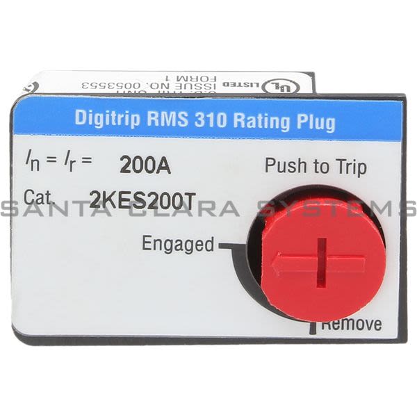 Cutler-Hammer 2KES200T Rating Plug Product Image