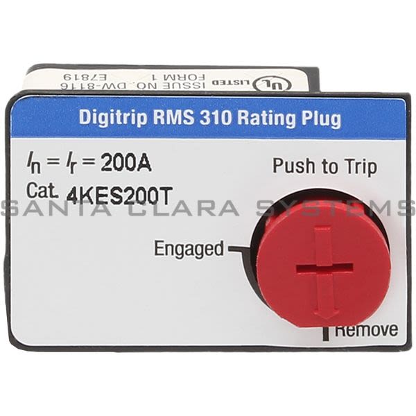Cutler-Hammer 4KES200T  Rating Plug Product Image