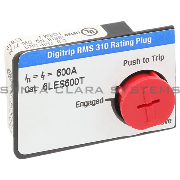 Cutler-Hammer 6LES600T Rating Plug Product Image