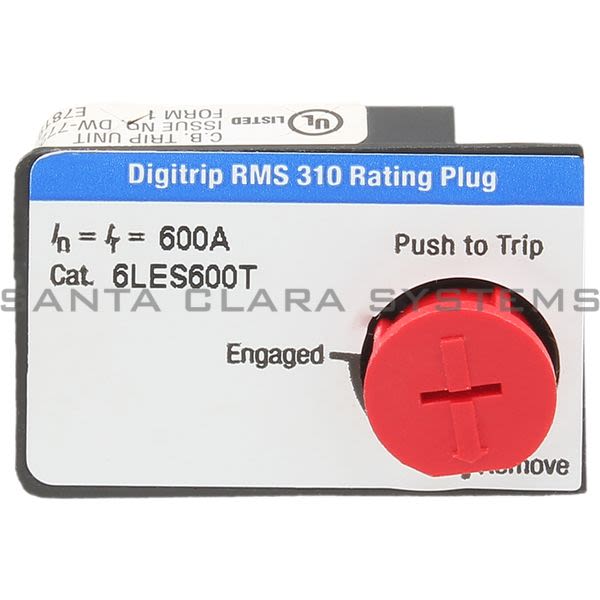 Cutler-Hammer 6LES600T Rating Plug Product Image