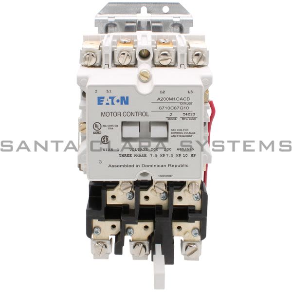 Cutler-Hammer A200M1CACD  Motor Starter Product Image