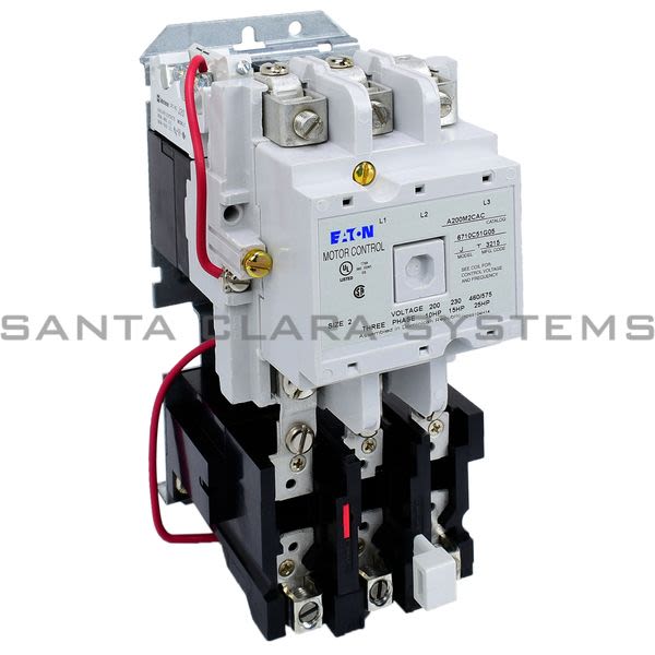 Cutler-Hammer A200M2CAC Starter Size-2 45-AMP 3-Pole, Non-Reverse | Eaton Product Image