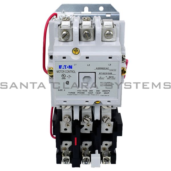 Cutler-Hammer A200M2CAC Starter Size-2 45-AMP 3-Pole, Non-Reverse | Eaton Product Image