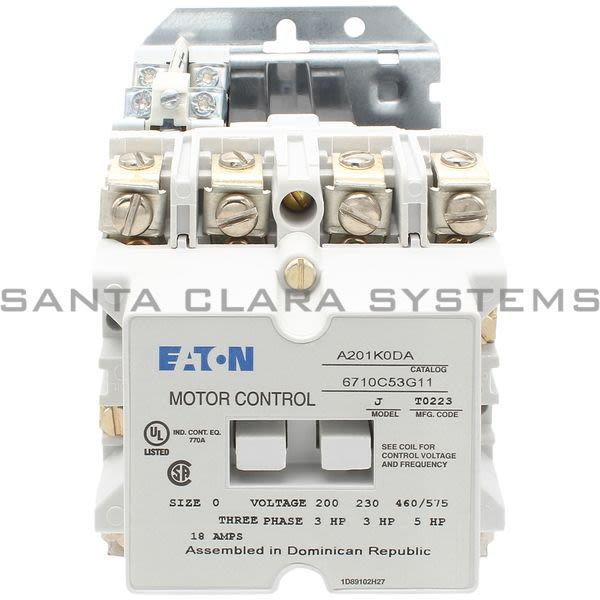 Cutler-Hammer A201K0DA Non-Reversing Contactor Product Image