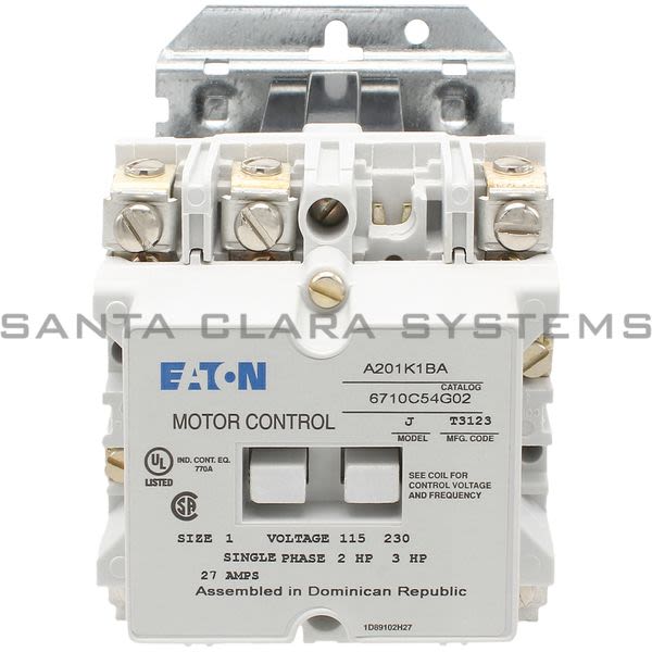 Cutler-Hammer A201K1BA Contactor | A201KIBA | Non-Reversing 2-Pole Open | Eaton Product Image