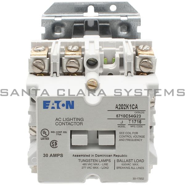 Cutler-Hammer A202K1CA Lighting Contactor Model J | 6710C54G23 Product Image