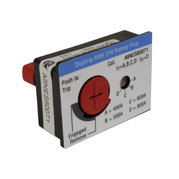 Cutler-Hammer A8NES800T1 Digitrip Rating Plug for Ser. C, N Frame | Eaton Product Image