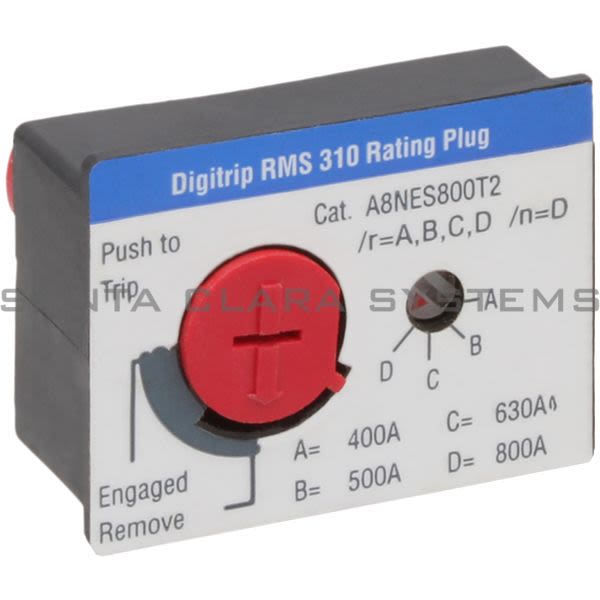 Cutler-Hammer A8NES800T2 Digitrip Rating Plug Product Image