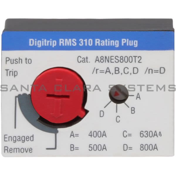 Cutler-Hammer A8NES800T2 Digitrip Rating Plug Product Image