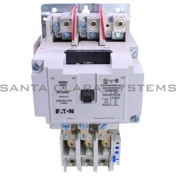 Cutler-Hammer AN16NN0A Starter Size-4 135-AMP 3-Pole | Eaton Product Image