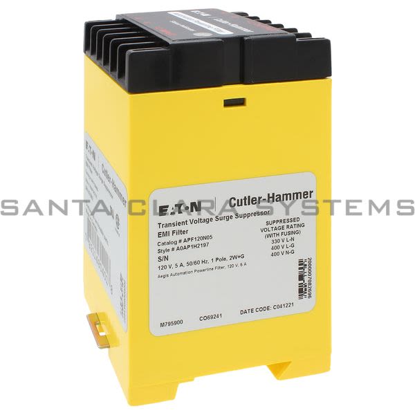 Cutler-Hammer APF120N05 Surge Suppressor 5-AMP 1-Pole Product Image