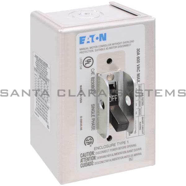 Cutler-Hammer B230BGD Manual Motor Starter Product Image
