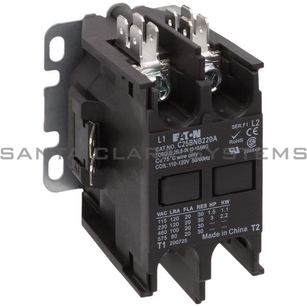 Cutler-Hammer C25BNB220A Contactor 2-Pole Product Image