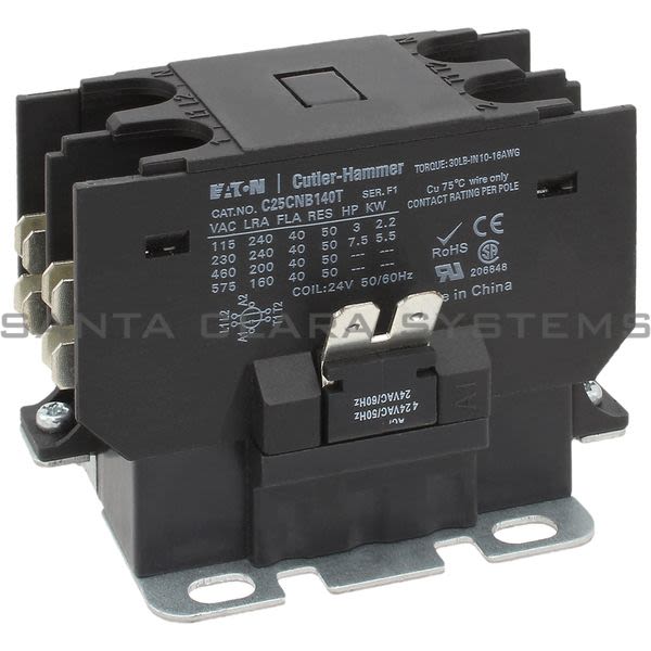 Cutler-Hammer C25CNB140T Definite Purpose Contactor Product Image
