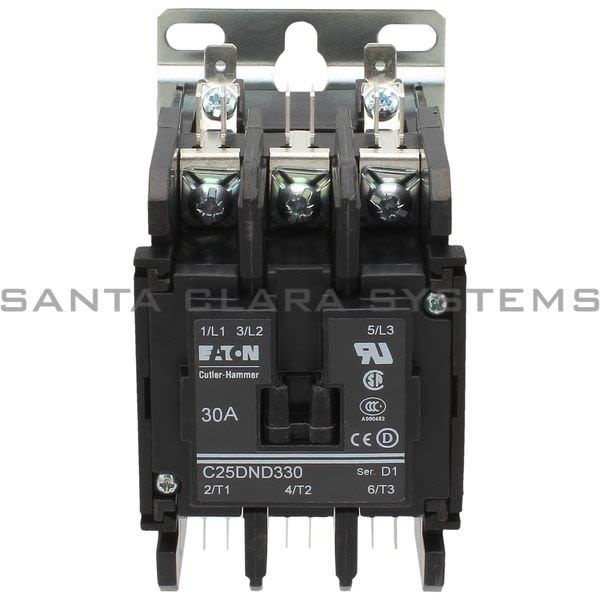 Cutler-Hammer C25DND330A Contactor Definite Purpose 30-AMP 3-Pole | Eaton Product Image