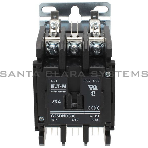 Cutler-Hammer C25DND330B Contactor 3-Pole 30-AMPS Definite Purpose | Eaton Product Image