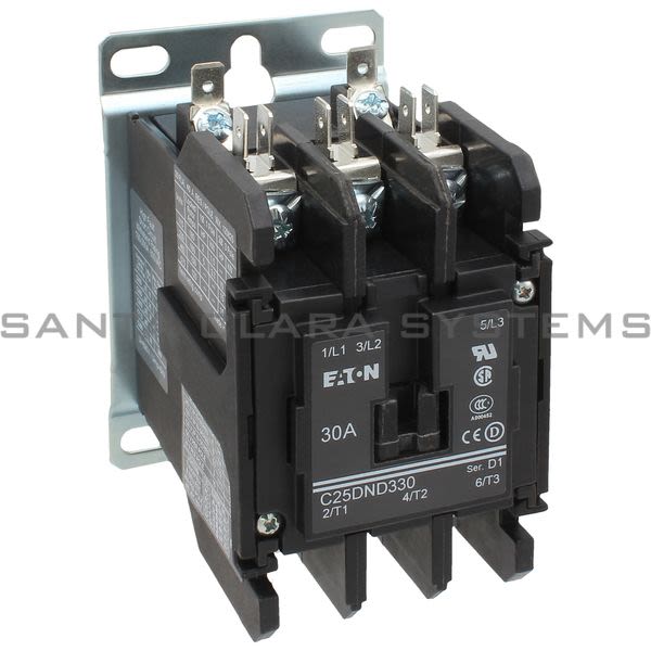 Cutler-Hammer C25DND330T Contactor 30-AMP 3-Pole Definite Purpose | Eaton C25-DND330T Product Image