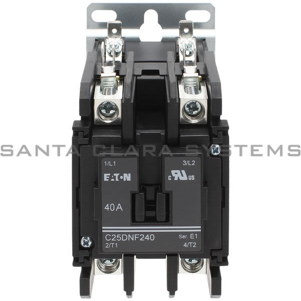 Cutler-Hammer C25DNF240A Contactor 40-AMP 2-Pole Open Type | Eaton Product Image
