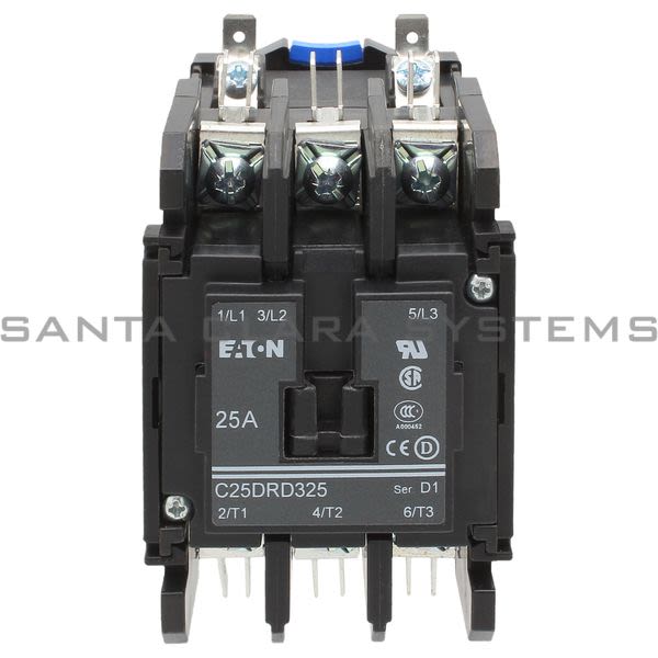 Cutler-Hammer C25DRD325A Contactor with DIN rail mount Product Image