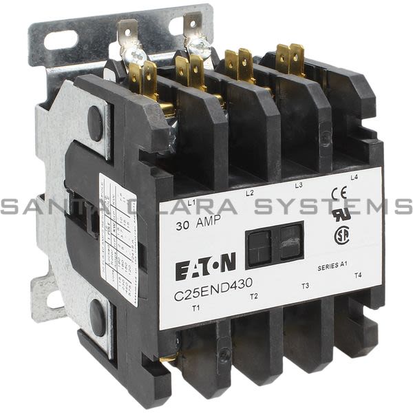 Cutler-Hammer C25END430H Contactor 30-AMP 4-Pole | Eaton Product Image